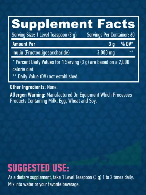 Пребиотик Haya Labs Inulin 3000 mg 200 г