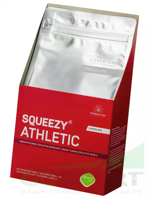 Заменитель питания SQUEEZY ATHLETIC 495 г, Шоколад