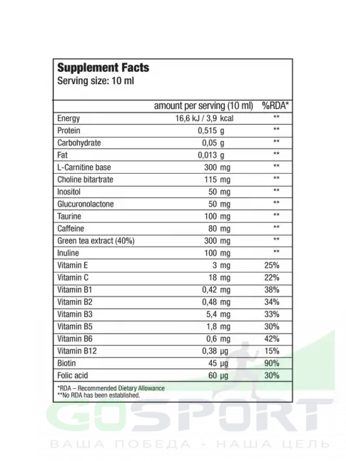 Жиросжигатель BioTechUSA Thermo Drine liquid 500 мл