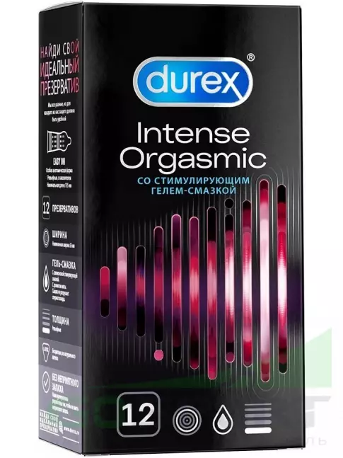 Durex Intense Orgasmic 12 шт Durex Intense Orgasmic 12 шт