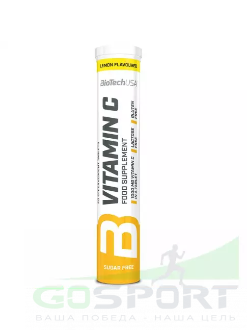 BioTechUSA Vitamin C Effervescent Tablets 20 шипучих таблеток BioTechUSA Vitamin C Effervescent Tablets 20 шипучих таблеток