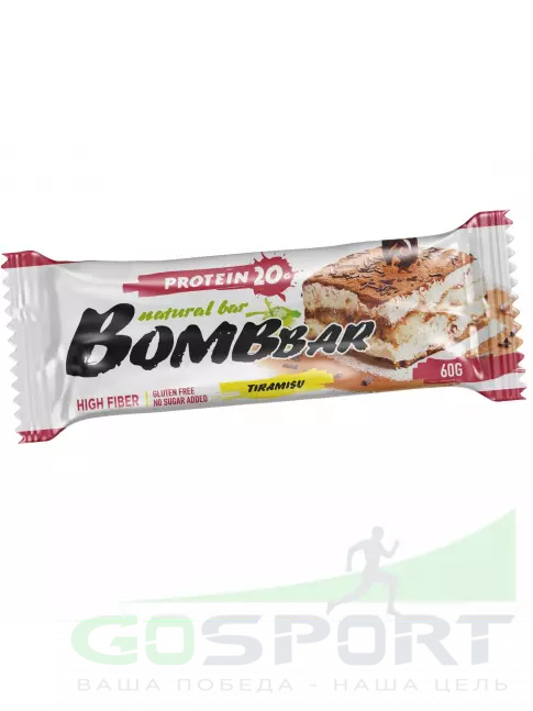 Протеиновый батончик BombBar Protein Bar 60 г, Тирамису