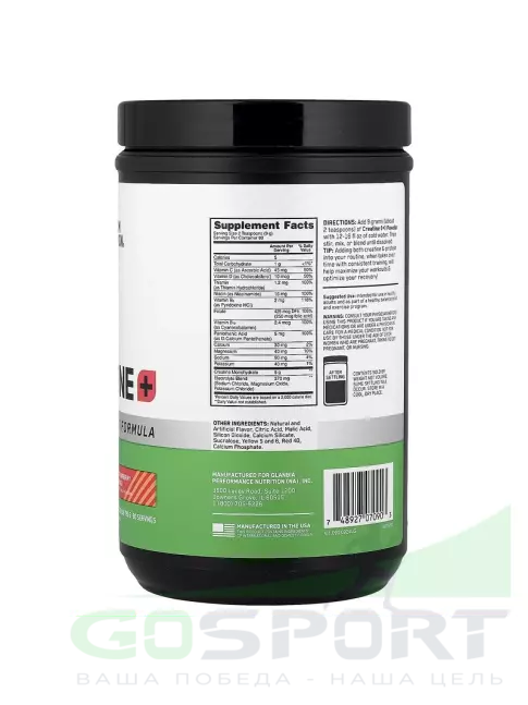 Креатин моногидрат Optimum Nutrition Creatine + 720 г, Клубника - персик