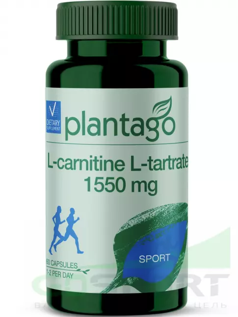 L-Карнитин в капсулах PlantaGo L-Carnitine L-Tartrate 1550 mg 60 капсул