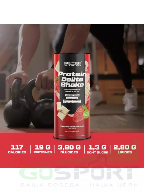 Комплексный протеин Scitec Nutrition Protein Delite Shake 700 г, Клубника-белый шоколад