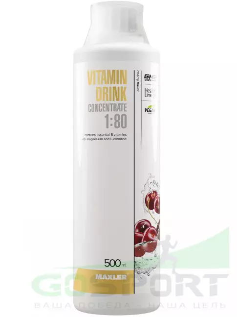 Витаминный комплекс MAXLER Vitamin Drink Concentrate 500 мл, Вишня