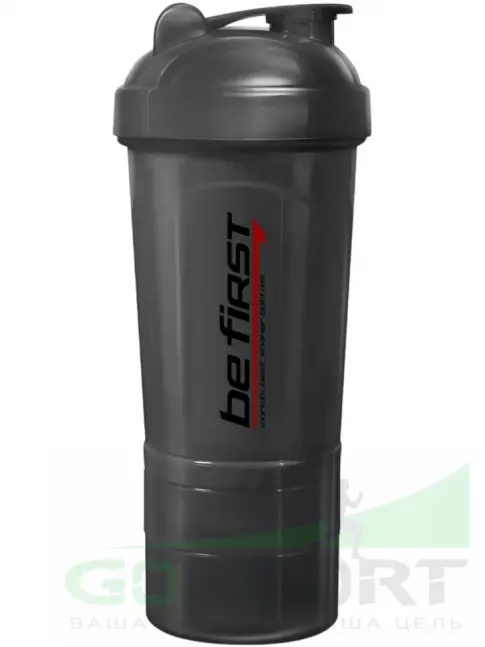 Шейкер 600 мл Be First Shaker 3in1 TS1352 500 мл, Серый