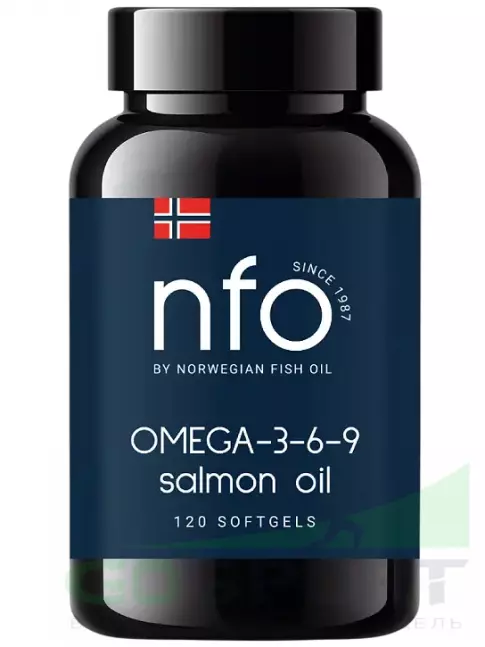 Омега-3 NFO Omega 3-6-9 Salmon Oil 120 капсул