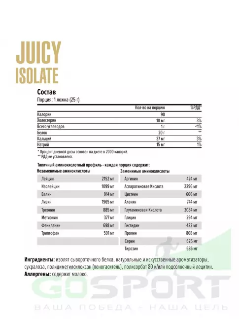  MAXLER Juicy Isolate 500 г, Кокос