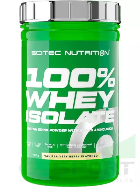 Изолят протеина Scitec Nutrition 100% Whey Isolate 700 г, Ваниль - ягоды