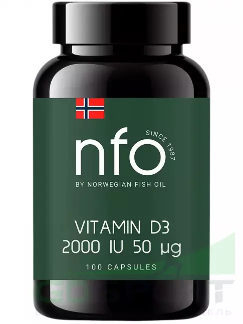Витамин D NFO Vitamin D3 2000 IU 100 капсул
