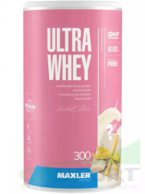 Сывороточный протеин MAXLER Ultra Whey 300 г, Секретный вкус Сывороточный протеин MAXLER Ultra Whey 300 г, Секретный вкус