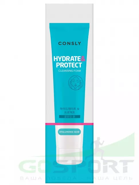 Пенки для умывания CONSLY Hyaluronic Acid Cleansing Foam “Hydrate&Protect” 120 мл