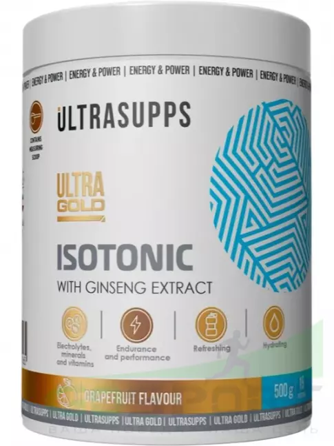 Изотоник UltraSupps Isotonic 500 г, Грейпфрут
