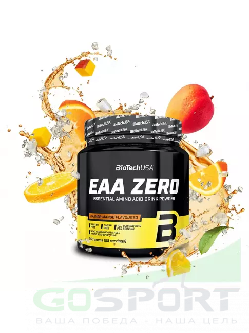 Аминокислоты BioTechUSA EAA Zero 350 г, Апельсин - манго