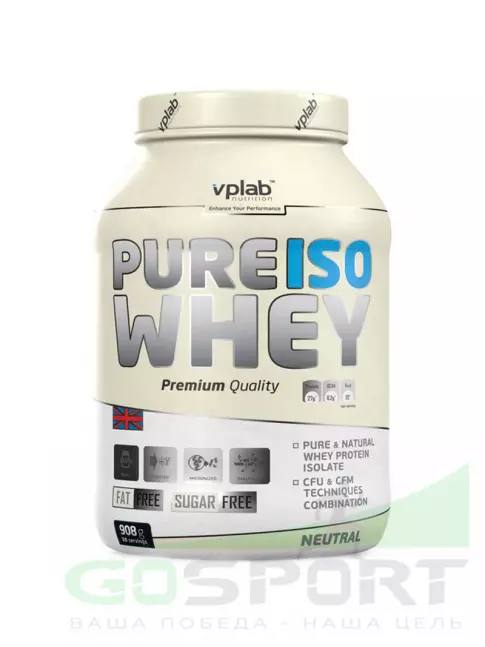  VP Laboratory PURE ISO WHEY 908 гр, Натуральный