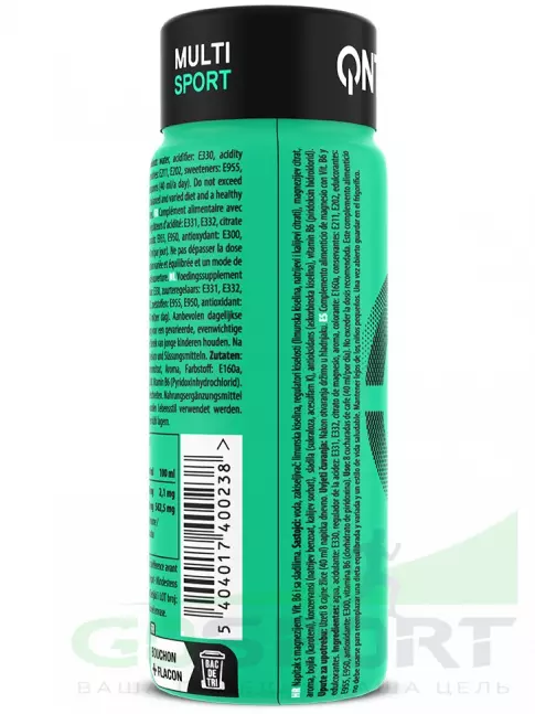  QNT MAGNESIUM + VITAMIN B6 12 x 80 мл, Тропические фрукты