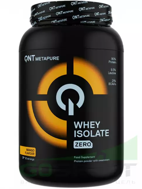 Изолят протеина QNT Metapure Whey Isolate Zero 908 г, Манго
