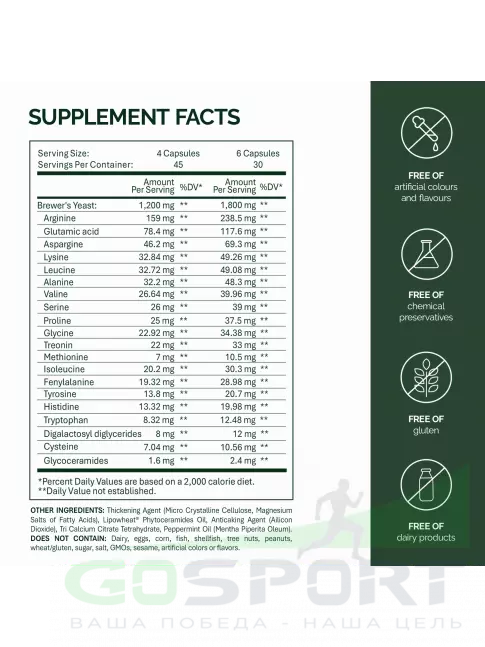 Аминокислоты NFO Amino Complex 180 капсул