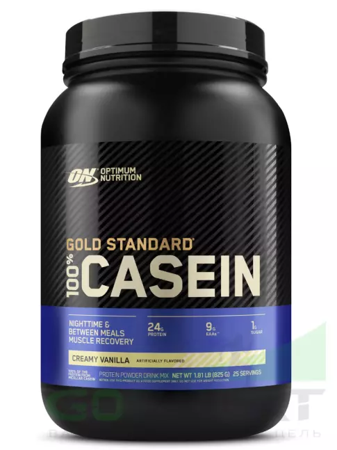 Казеиновый протеин Optimum Nutrition 100% Casein Gold Standard 825 г, Ванильный крем Казеиновый протеин Optimum Nutrition 100% Casein Gold Standard 825 г, Ванильный крем