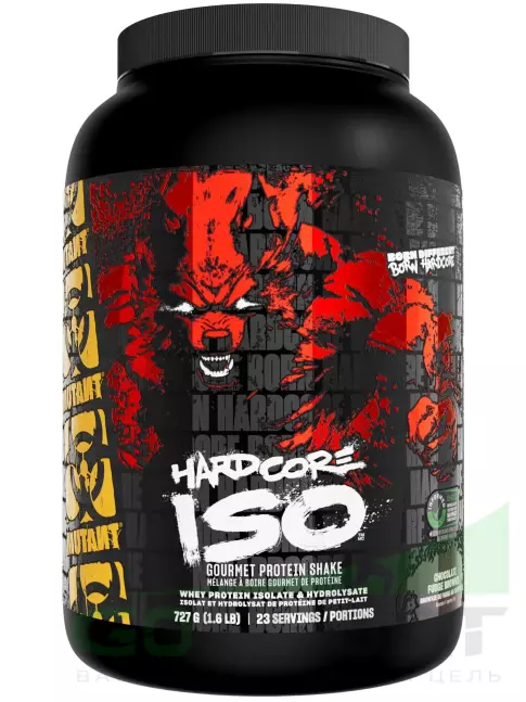 Изолят протеина Mutant Hardcore Iso 727 г, Шоколадный Брауни Изолят протеина Mutant Hardcore Iso 727 г, Шоколадный Брауни