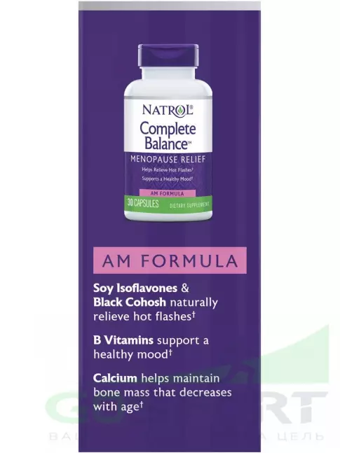  Natrol Complete Balance for menopause AM&PM formula 30+30 caps 30+30 капсул, Нейтральный