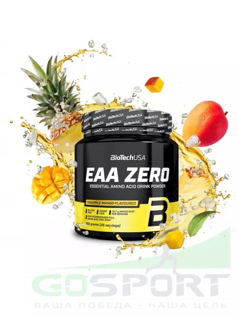 Аминокислоты BioTechUSA EAA Zero 350 г, Ананас-манго