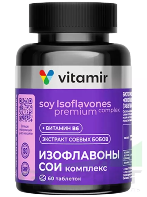 Экстракты VITAMIR PRO Изофлавоны сои 60 таблеток Экстракты VITAMIR PRO Изофлавоны сои 60 таблеток
