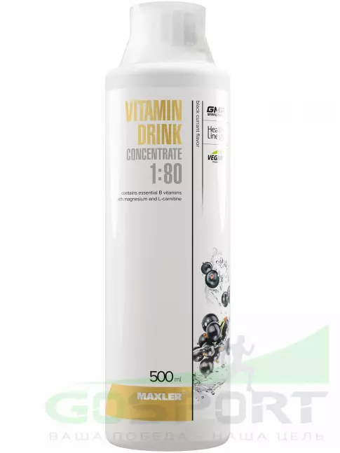 Витаминный комплекс MAXLER Vitamin Drink Concentrate 500 мл, Черная смородина