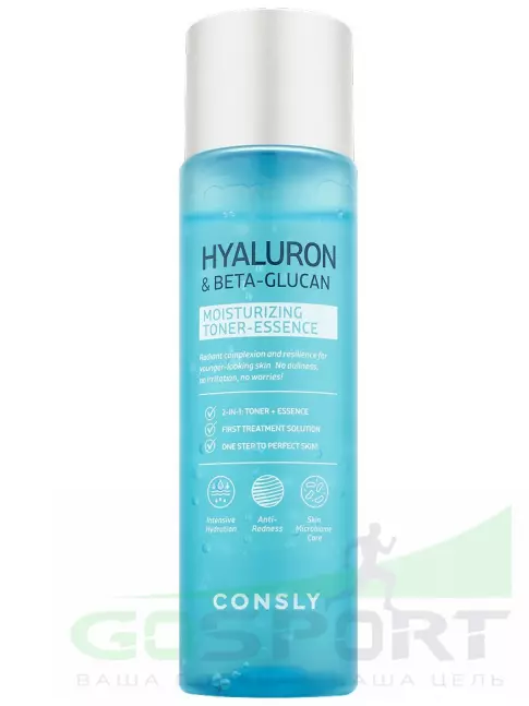 ИМПОРТ CONSLY Hyaluronic Acid & Beta-Glucan Moisturizing Toner-Essence 200 мл ИМПОРТ CONSLY Hyaluronic Acid & Beta-Glucan Moisturizing Toner-Essence 200 мл