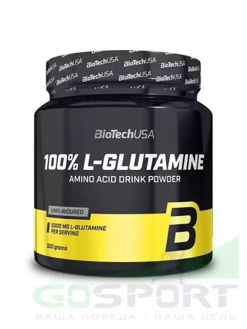 L-Глютамин BioTechUSA 100% L-Glutamine 500 г L-Глютамин BioTechUSA 100% L-Glutamine 500 г