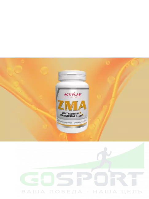 Магний+цинк+B6 ActivLab ZMA 90 капсул, 
