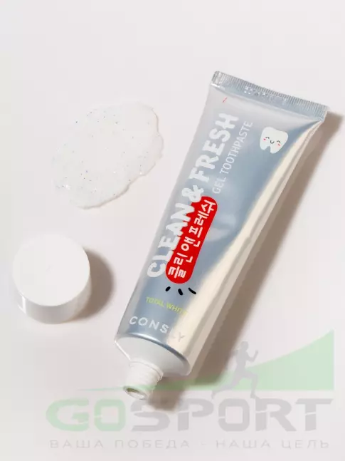 ИМПОРТ CONSLY Total White Fluoride Whitening Gel Toothpaste 105 г