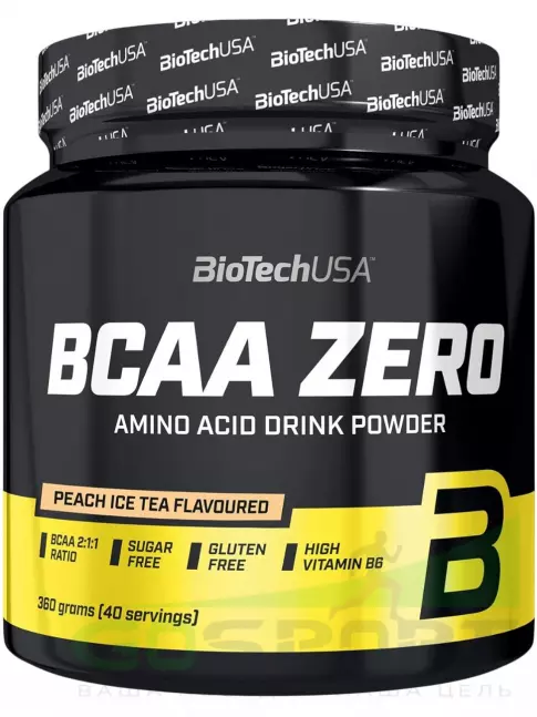 БСАА BioTechUSA BCAA Zero 2:1:1 360 г, Персиковый холодный чай