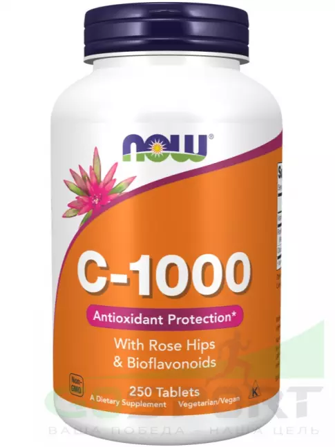  NOW FOODS C-1000 with Rose Hips and Bioflavonoids 250 таблеток