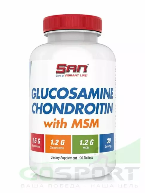 Глюкозамин хондроитин SAN Glucosamine-Chondroitin-MSM 90 таблеток