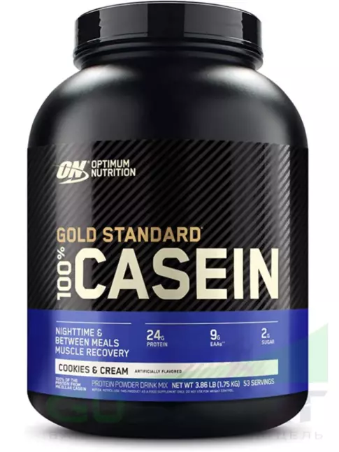 Казеиновый протеин Optimum Nutrition 100% Casein Gold Standard 1750 г, Печенье с Кремом Казеиновый протеин Optimum Nutrition 100% Casein Gold Standard 1750 г, Печенье с Кремом