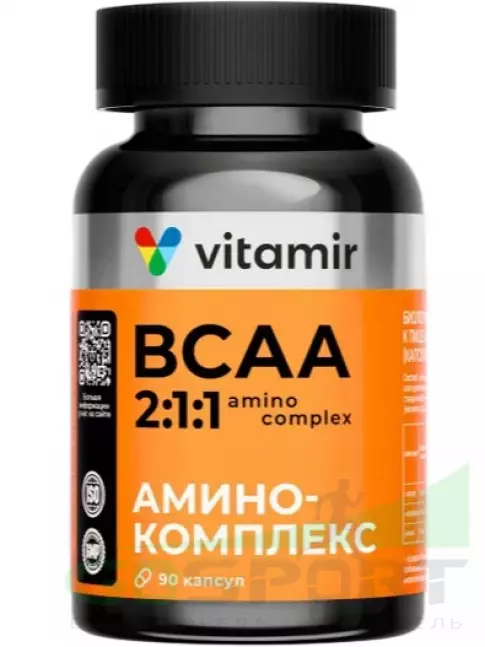 БСАА VITAMIR PRO BCAA 2:1:1 500 мг 90 капсул