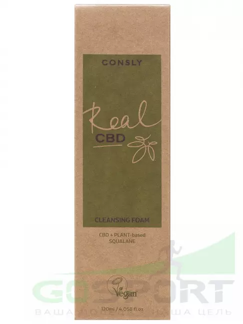 ИМПОРТ CONSLY Vegan «Real CBD» Balancing Purifine CBD and Plant-based Squalane Cleansing Foam 120 мл ИМПОРТ CONSLY Vegan «Real CBD» Balancing Purifine CBD and Plant-based Squalane Cleansing Foam 120 мл