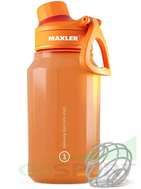  MAXLER Water Bottle Shake&Mix 750 мл, Оранжевый