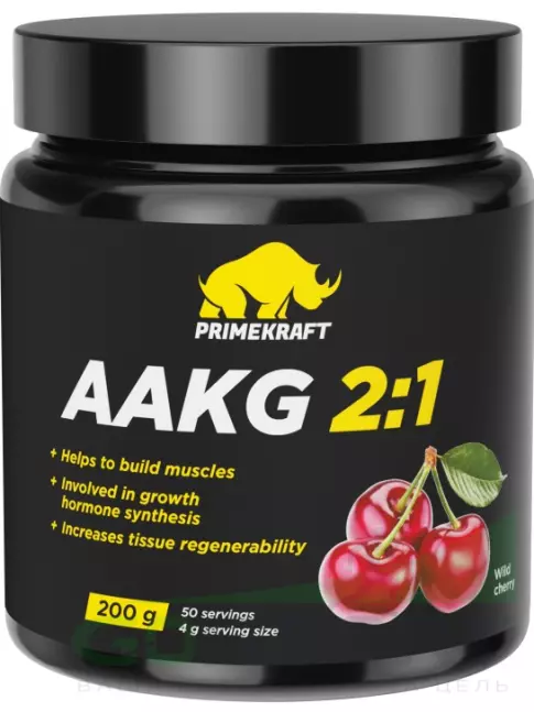 Аргинин / AAKG PRIMEKRAFT ААКG 2:1 200 г, Вишня Аргинин / AAKG PRIMEKRAFT ААКG 2:1 200 г, Вишня