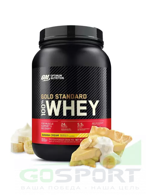  Optimum Nutrition 100% Whey Gold Standard 907 г, Банановый крем