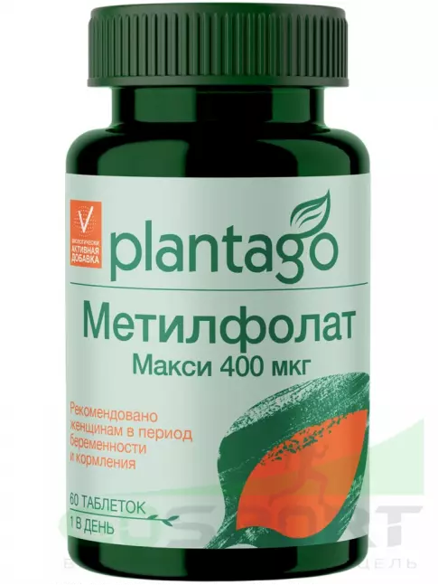 Витаминный комплекс PlantaGo Метилфолат Макси 400 мкг 60 таблеток Витаминный комплекс PlantaGo Метилфолат Макси 400 мкг 60 таблеток