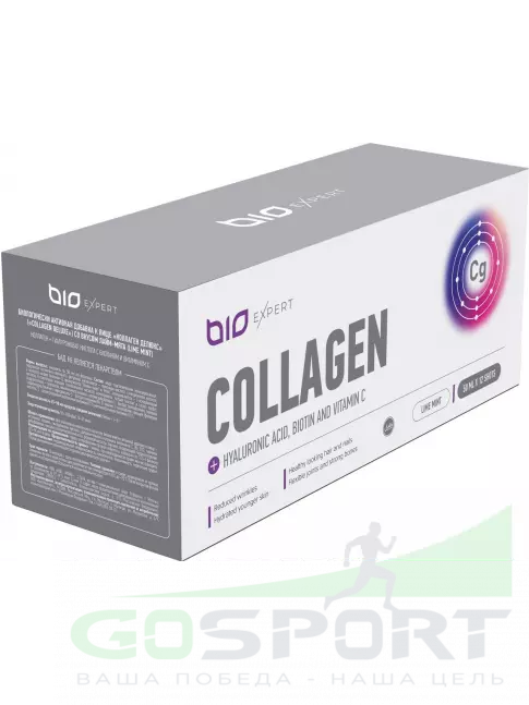  BioExpert Collagen 12x75 мл, Лайм-мята