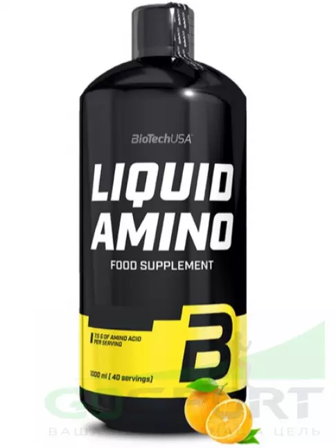 Аминокислоты BioTechUSA Liquid Amino 1000 мл, Апельсин