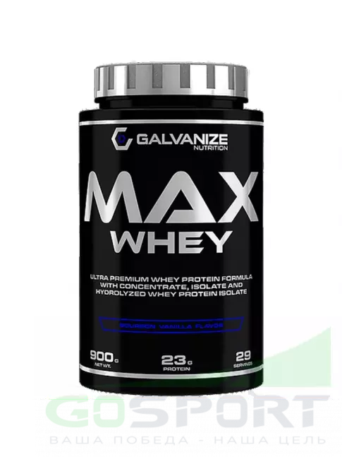 Сывороточный протеин Galvanize Max Whey 900 г, Ваниль бурбон