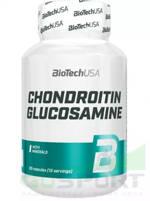 BioTechUSA Chondroitin Glucosamine 60 капсул, Нейтральный BioTechUSA Chondroitin Glucosamine 60 капсул, Нейтральный