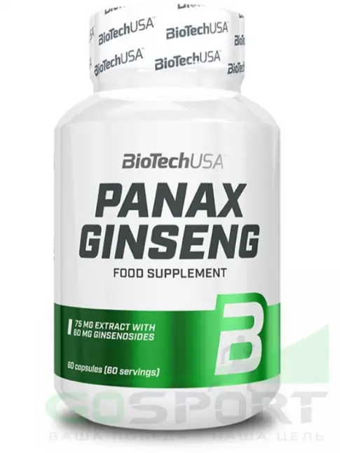 BioTechUSA Panax Ginseng 75mg 60 капсул BioTechUSA Panax Ginseng 75mg 60 капсул