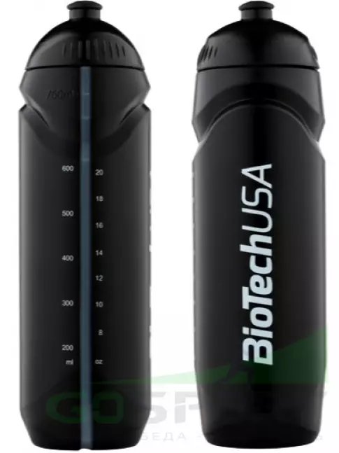 Бутылочки 750 мл BioTechUSA Бутылка для воды 750 мл, Черный