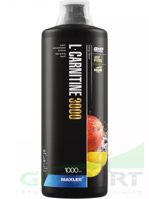 L-Карнитин жидкий MAXLER L-Carnitine 3000 mg 1000 мл, Манго